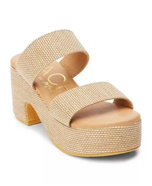 Ocean Ave Platform Sandal-Natural