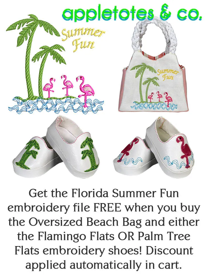 Oversized Beach Bag Sewing Pattern for 18 Inch Dolls