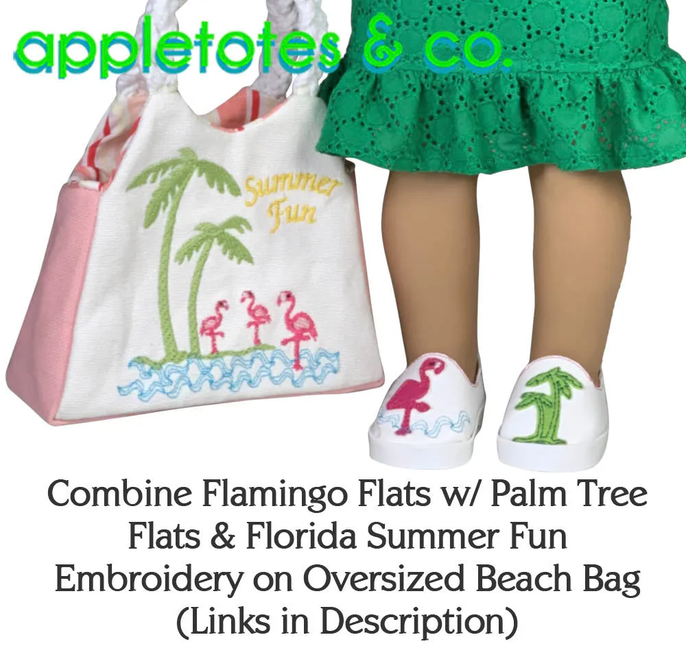 Oversized Beach Bag Sewing Pattern for 18 Inch Dolls