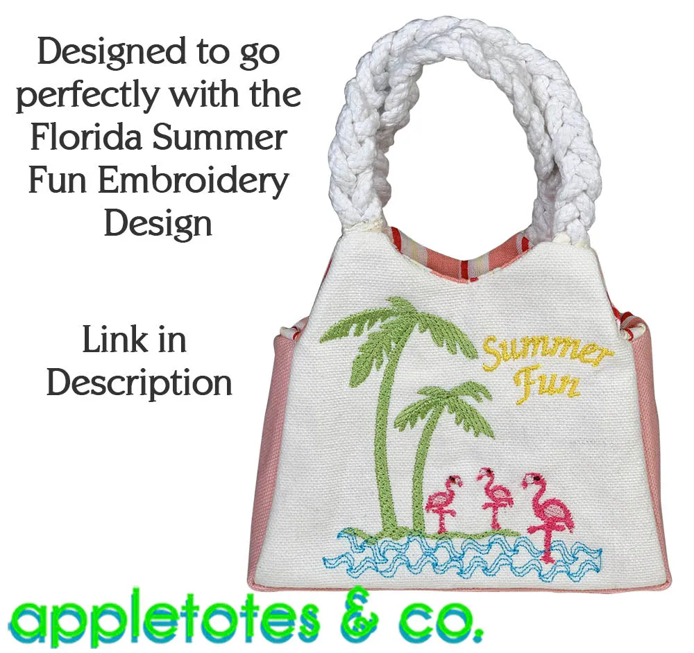 Oversized Beach Bag Sewing Pattern for 18 Inch Dolls