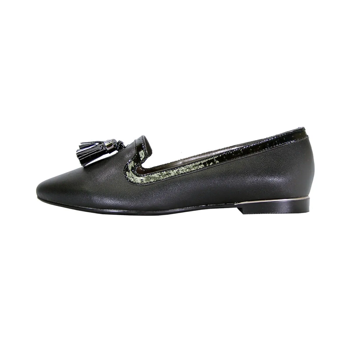 PEERAGE Brenna Women's Wide Width Casual Dress Pointed Toe Leather Flats