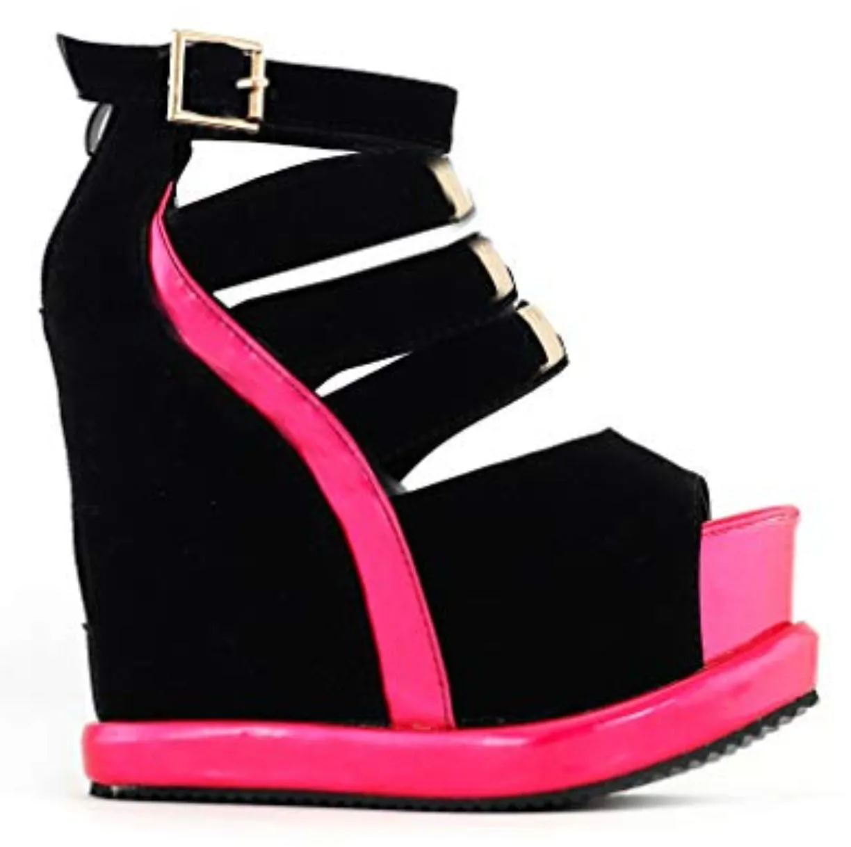 Platform Peep Toe Wedges