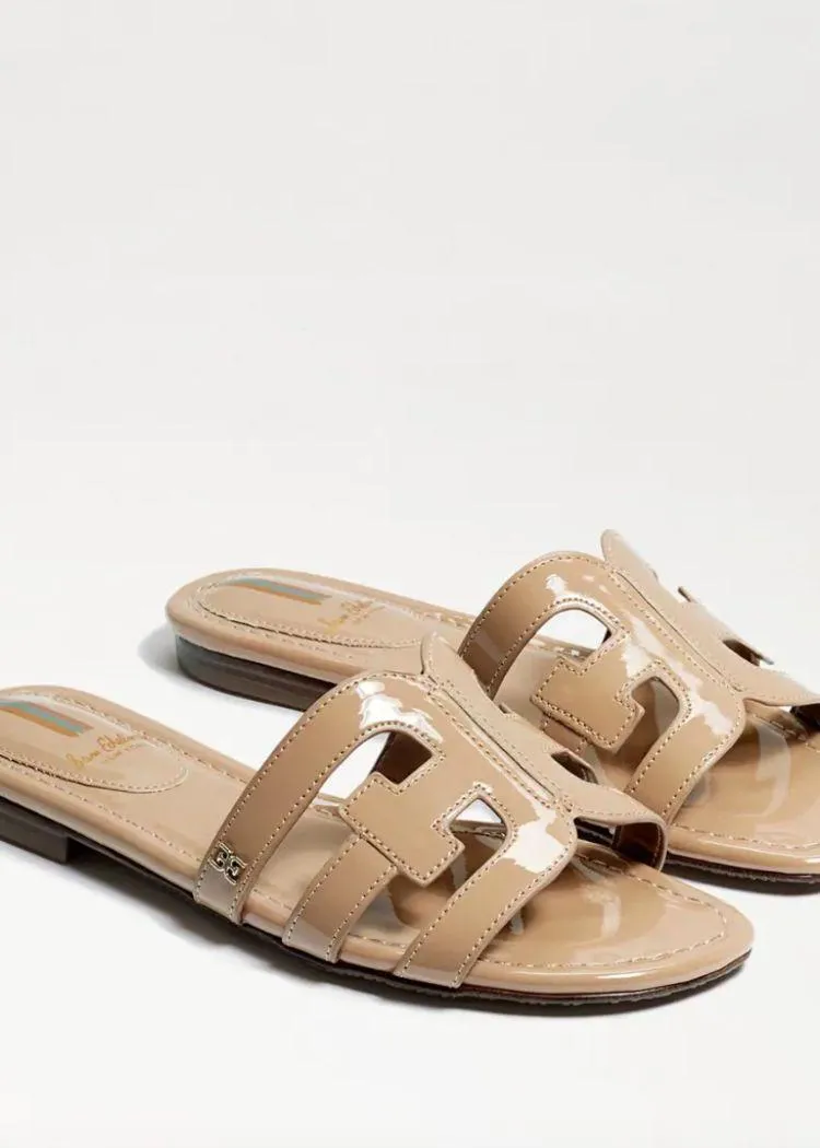 Sam Edelman Bay Slide Sandal - Almond Patent Leather ***FINAL SALE***