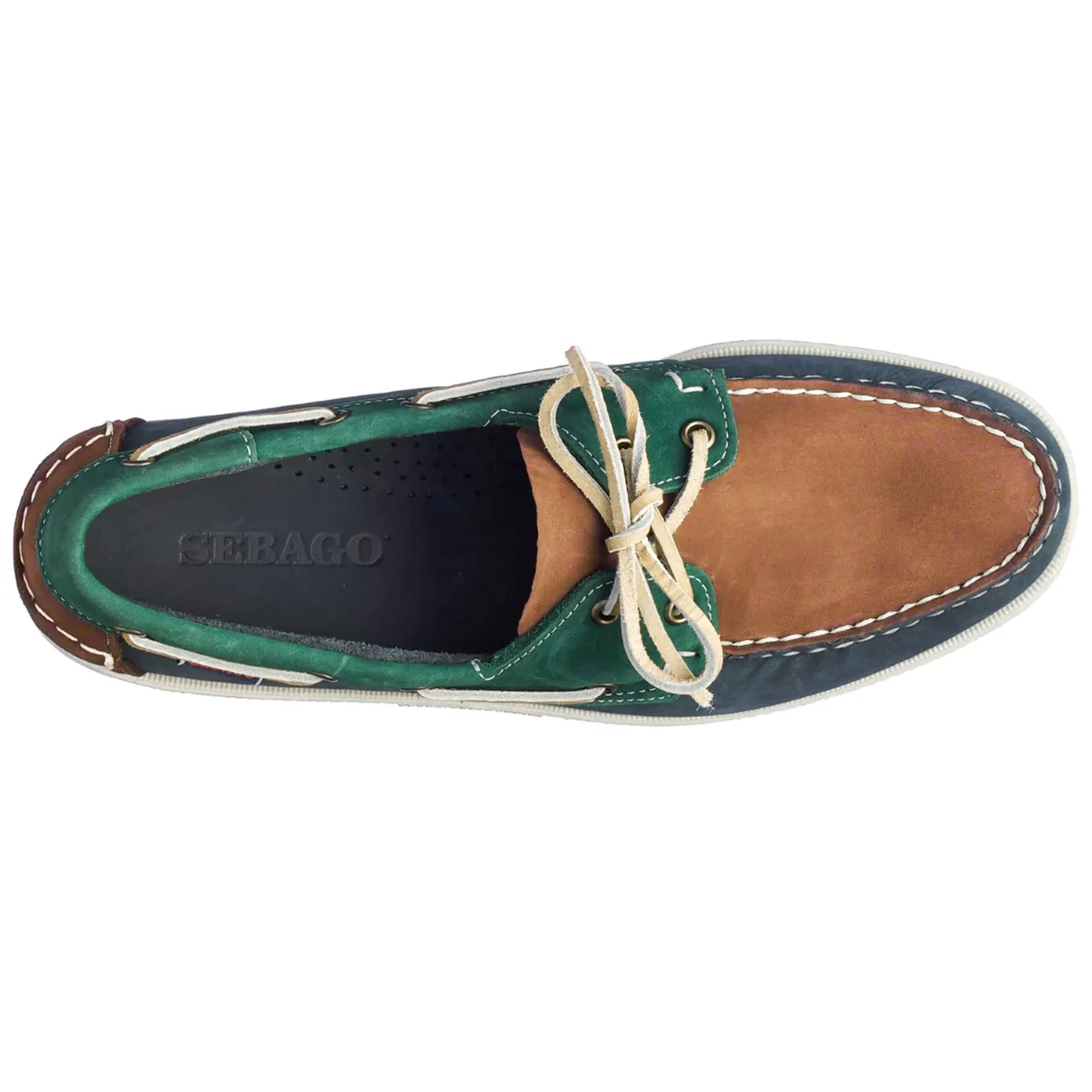 Sebago Portland Multiple - Blue Navy Tan Pine