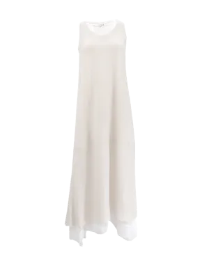 Sleeveless Maxi Dress with Underlay