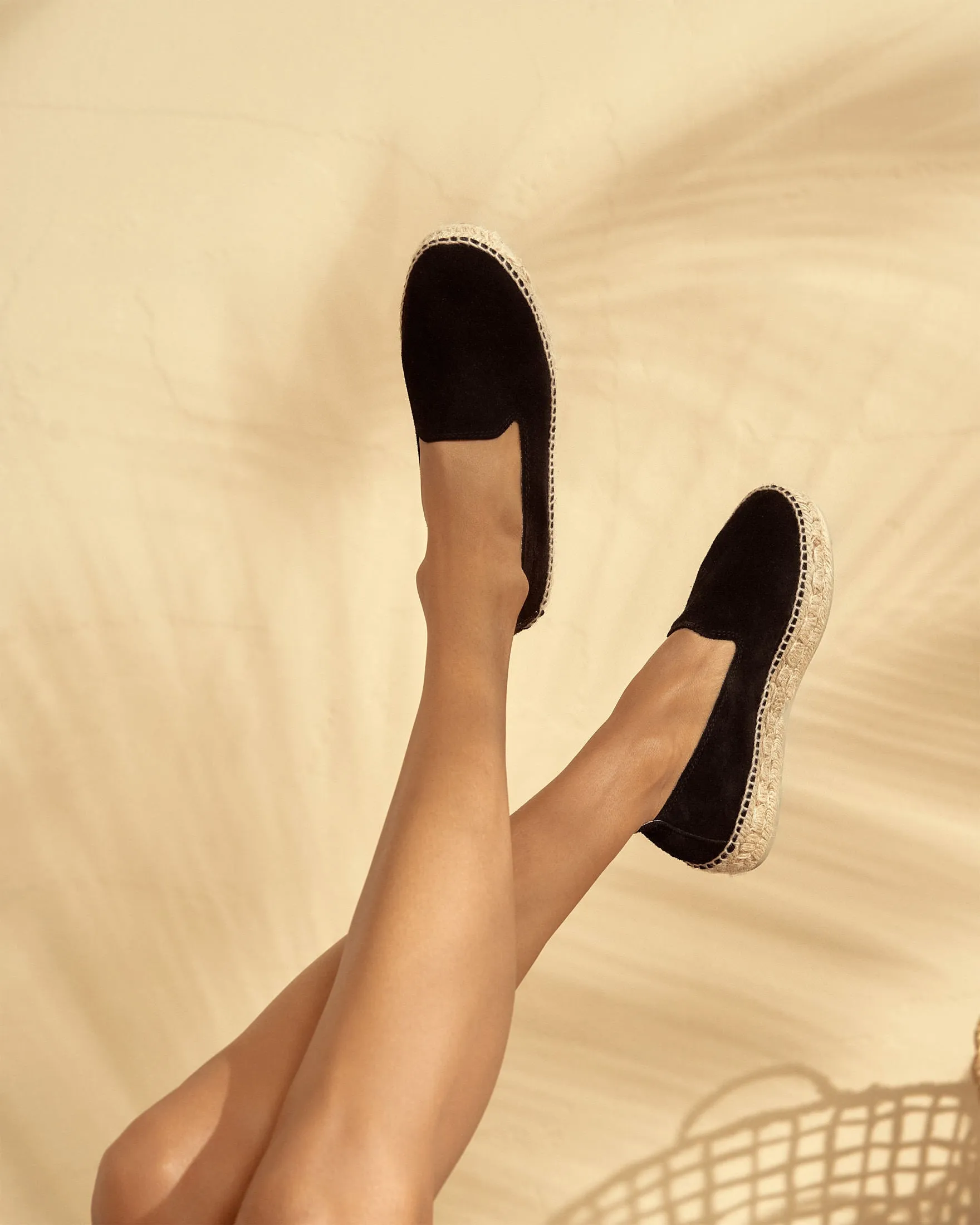 Suede Double Sole Espadrilles - K10D0 - Hamptons Black