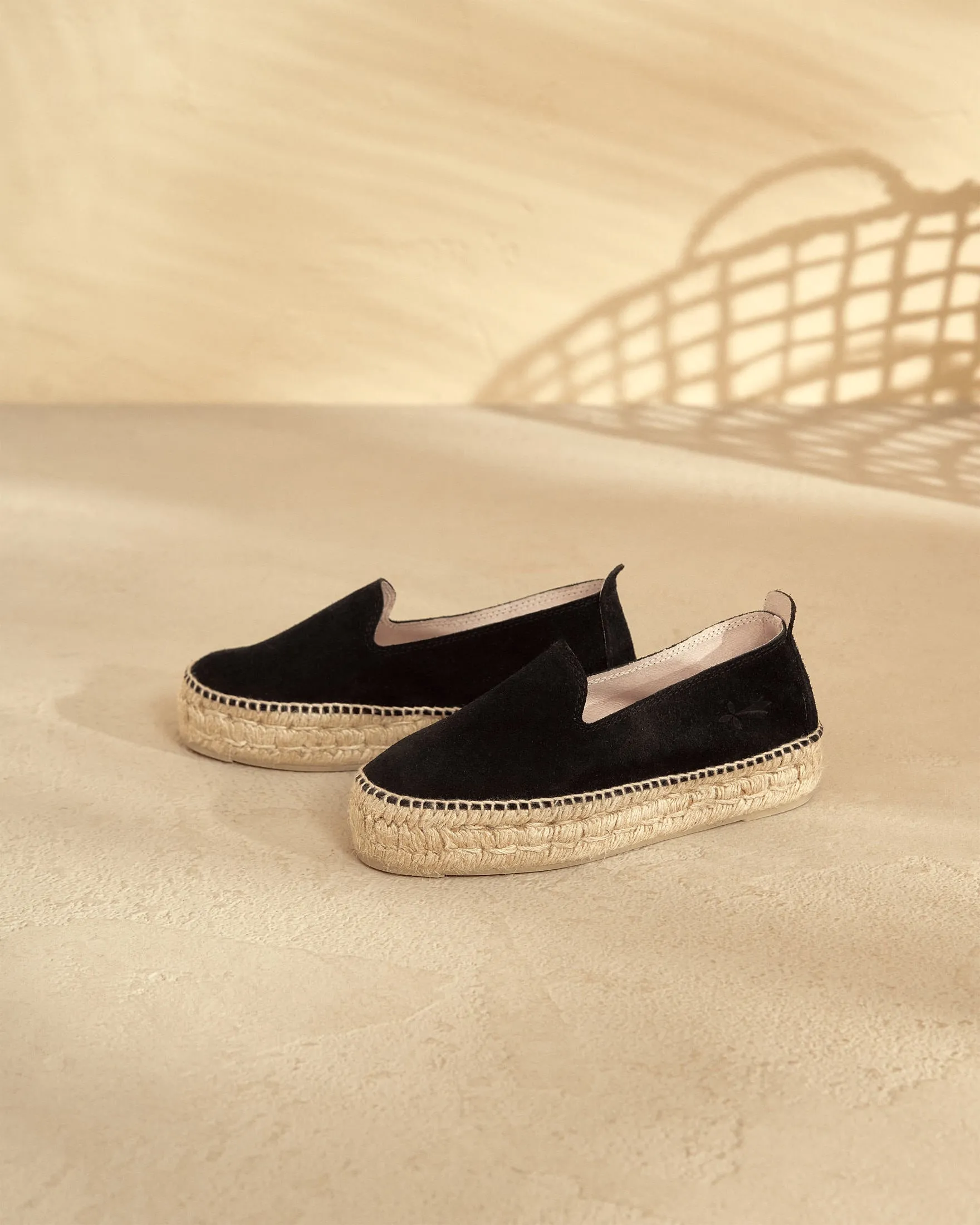 Suede Double Sole Espadrilles - K10D0 - Hamptons Black