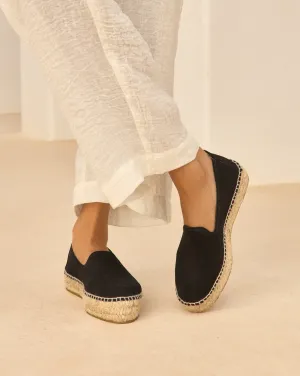 Suede Double Sole Espadrilles - K10D0 - Hamptons Black