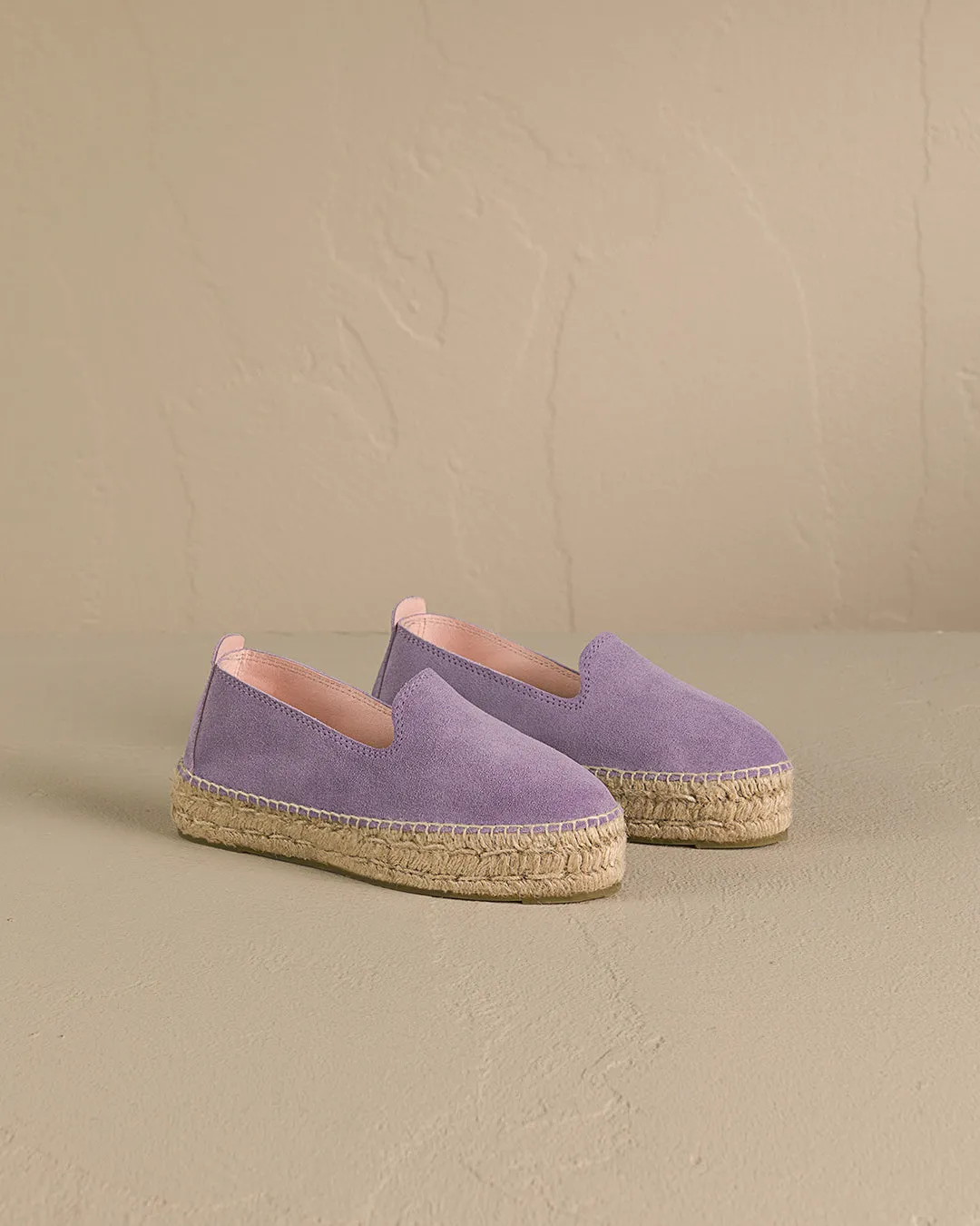 Suede Double Sole Espadrilles - R63D0 - Hamptons Wisteria Lilac