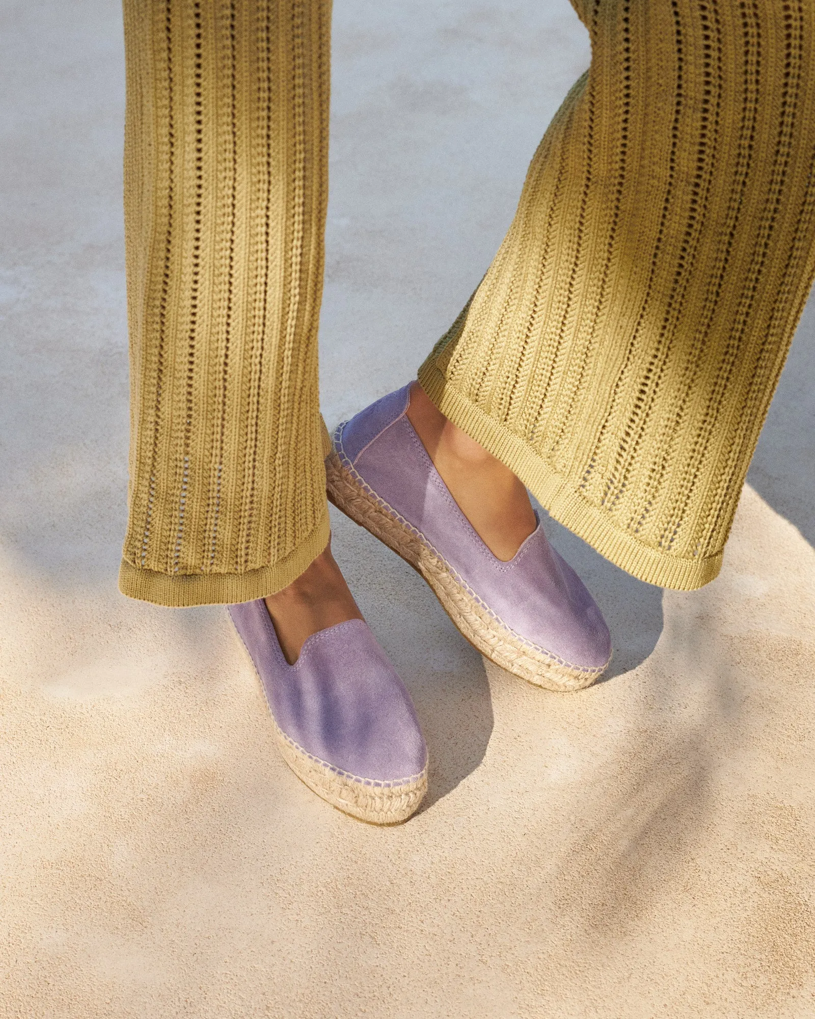 Suede Double Sole Espadrilles - R63D0 - Hamptons Wisteria Lilac