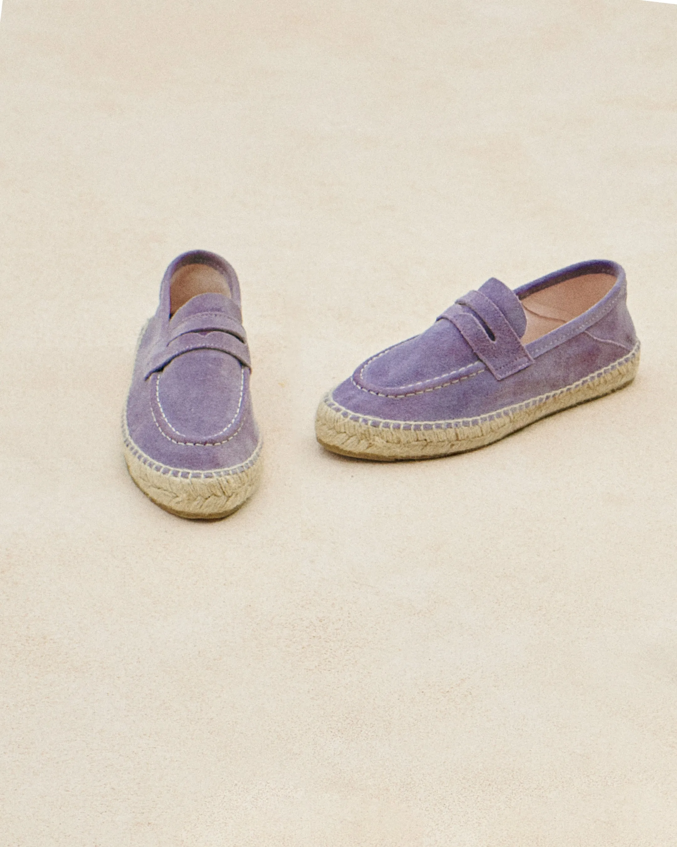 Suede Loafers Espadrilles - R63LW - Hamptons Wisteria Lilac