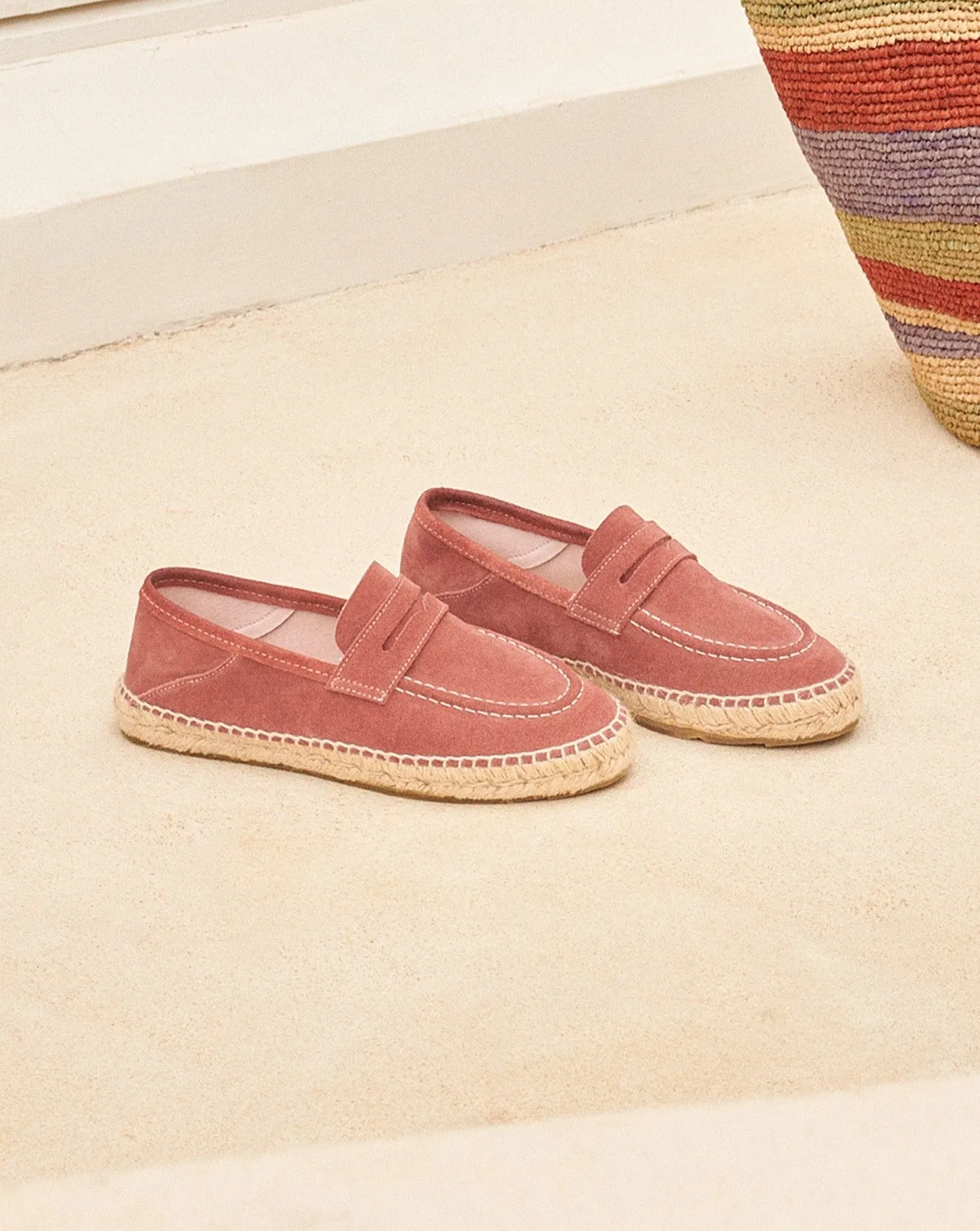 Suede Loafers Espadrilles - R70LW - Hamptons Terracotta