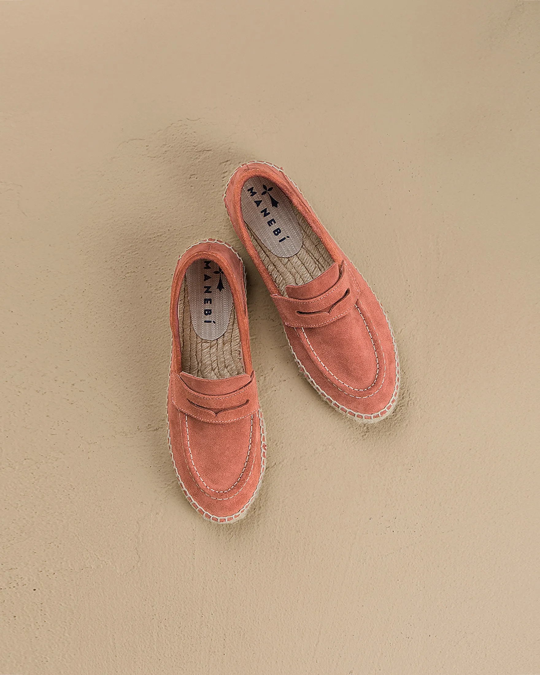 Suede Loafers Espadrilles - R70LW - Hamptons Terracotta