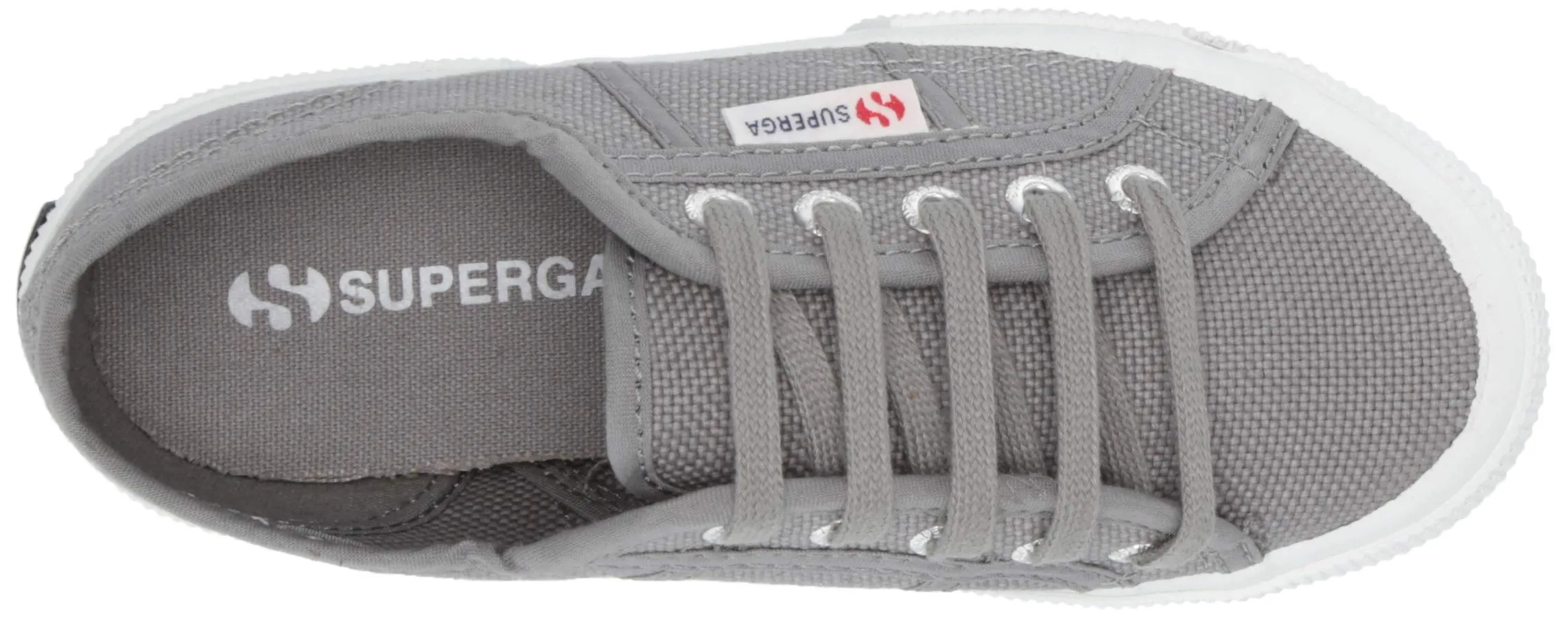 Superga 2750 JCOT Classic Grey Sage Fashion Lace Up White Outsole Sneakers