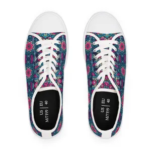 Textile Print Women's Low Top Sneakers