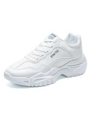 Thick Sole Minimalist Added Height All-Matched Running Sporty Shoes