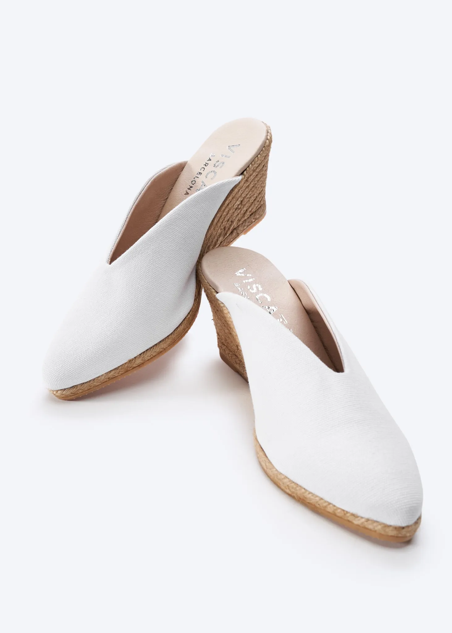 Truja Limited Edition Canvas Espadrille Mule Wedges