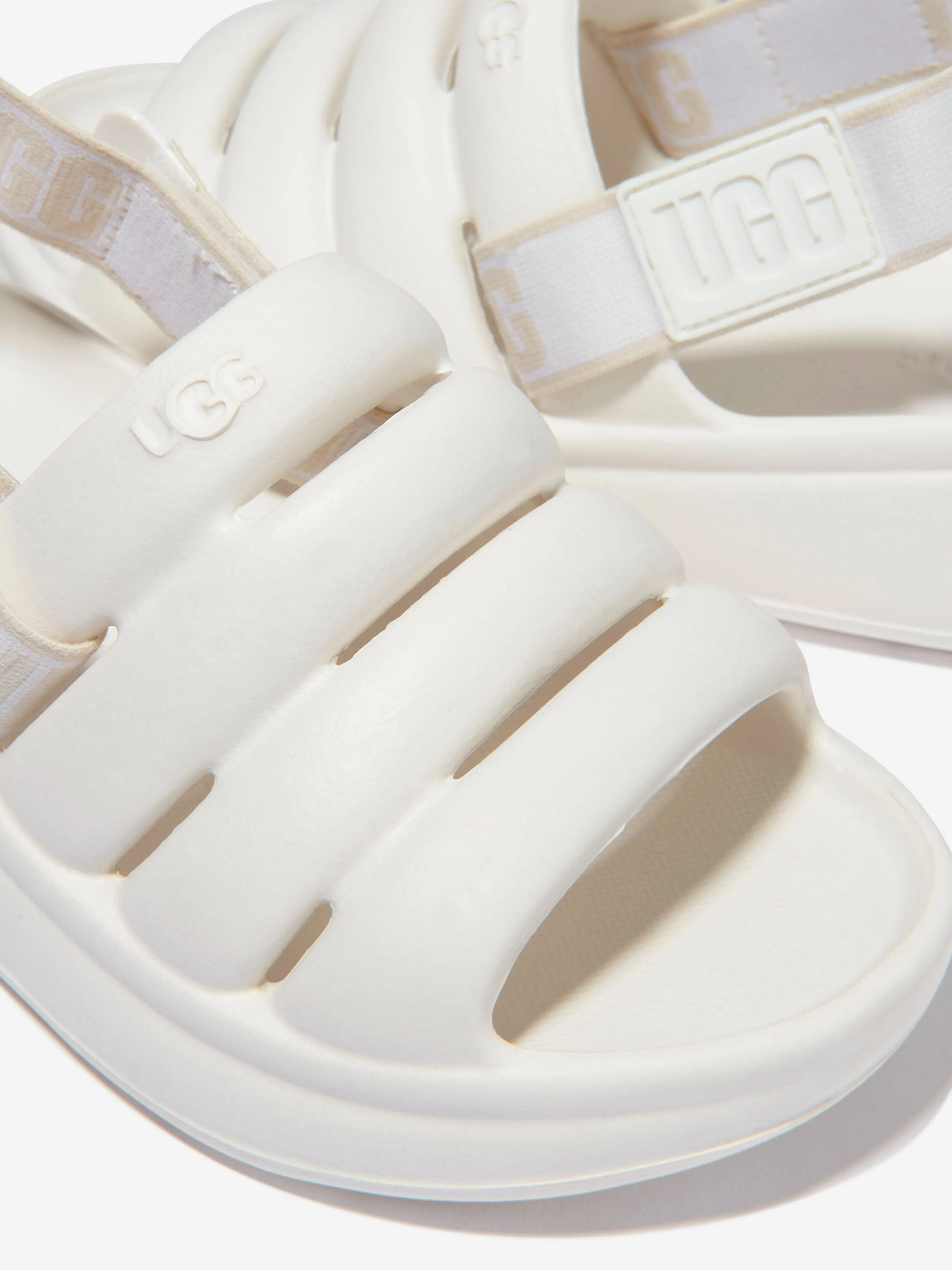 UGG Girls Sport Yeah Sandals in White