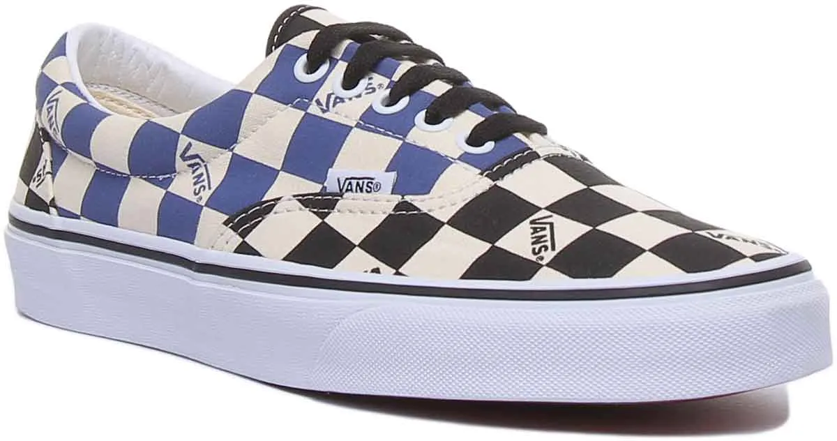 Vans Classic Era Check In Black Blue For Men