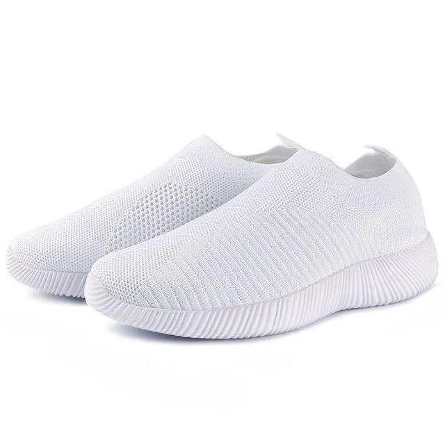 Women's Crystal Breathable Slip-On Walking Shoes