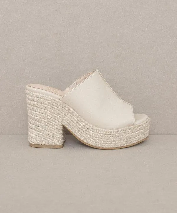 Womens Shoes Style No. Melissa - Espadrille Platform Slide