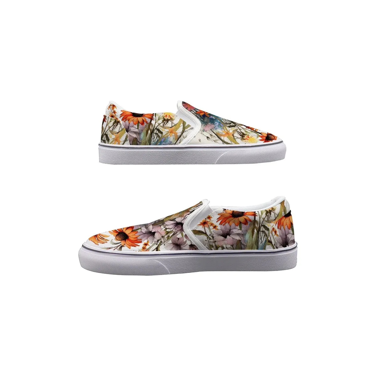 Women's Slip On Sneakers 223 flower print